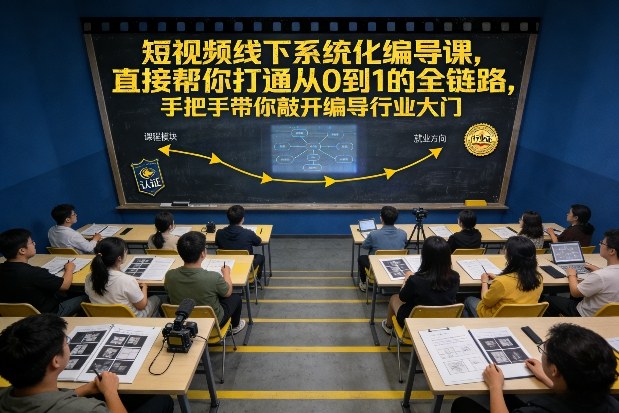 短视频线下系统化编导课,直接帮你打通从0到1的全链路,手把手带你敲开编导行业大门-知乎者也
