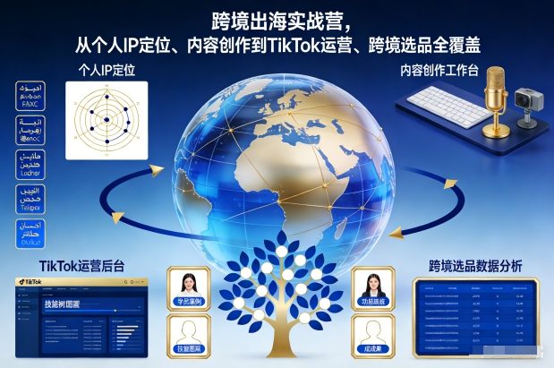 跨境出海实战营,从个人IP定位、内容创作到TikTok运营、跨境选品全覆盖-知乎者也