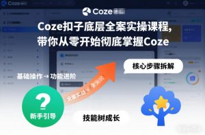 Coze扣子底层全案实操课程,带你从零开始彻底掌握Coze-知乎者也