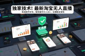独家技术!最新淘宝无人直播:无违规不封号,矩阵操作日入1K+,长期稳定变现【揭秘】-知乎者也