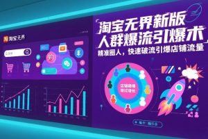 淘宝无界新版人群爆流引爆术,精准圈人,快速破流引爆店铺流量-知乎者也