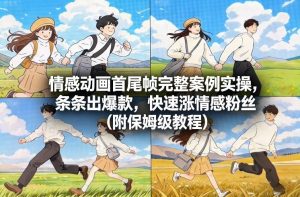 情感动画首尾帧完整案例实操，条条出爆款，快速涨情感粉丝（附保姆级教程）-知乎者也