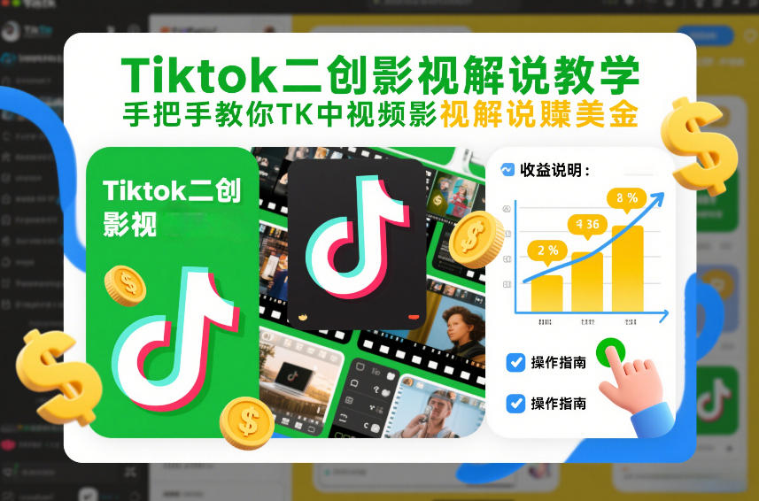Tiktok二创影视解说教学,手把手教你TK中视频影视解说賺美金(更新26年1月)-知乎者也