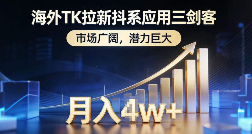海外TK拉新抖系应用三剑客,市场广阔,潜力巨大,月入1w+-知乎者也
