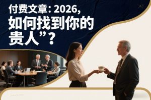 付费文章:2026,如何找到你的“贵人”?-知乎者也