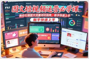 图文短视频运营必学课，教你引爆图文流量闭坑指南，新手快速上手-知乎者也