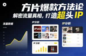 方片爆款方法论,解密流量真相,打造超头IP-知乎者也