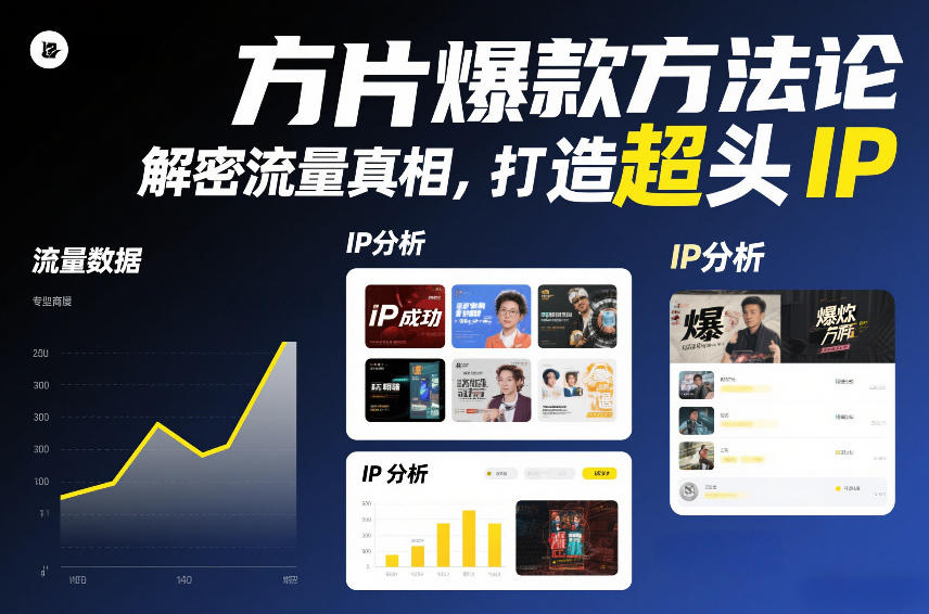 方片爆款方法论，解密流量真相，打造超头IP-知乎者也