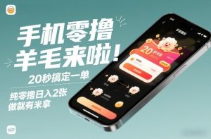 手机零撸薅羊毛来啦!20秒搞定一单,纯零撸日入2张,做就有米拿【揭秘】-知乎者也