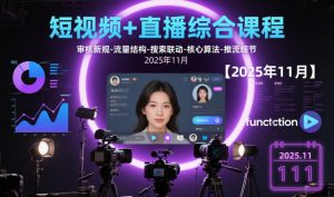短视频+直播综合课程,审核新规-流量结构-搜索联动-核心算法-推流细节【更新】-知乎者也
