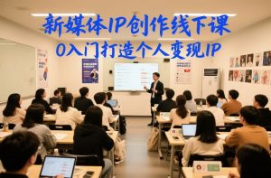 新媒体IP创作线下课,0入门打造个人变现IP-知乎者也