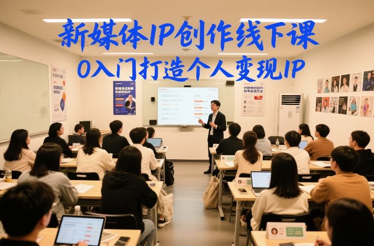 新媒体IP创作线下课，0入门打造个人变现IP-知乎者也