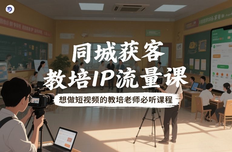 同城获客,教培IP流量课,想做短视频的教培老师必听课程-知乎者也