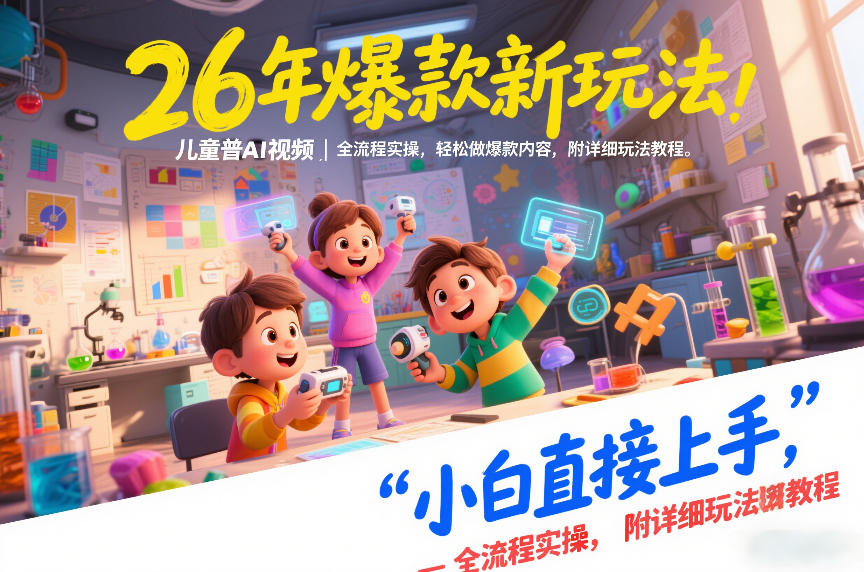26年爆款新玩法,儿童科普AI视频,全流程实操,轻松做爆款内容,小白直接上手,附详细玩法教程-知乎者也