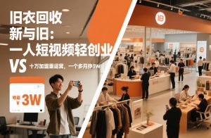 旧衣回收“新”与“旧”:一人短视频轻创业,VS十万加盟重运营,一个多月挣3W【揭秘】-知乎者也