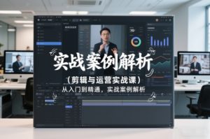 剪辑与运营实战课,从入门到精通,实战案例解析(更新2026)-知乎者也