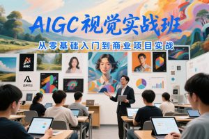 AIGC视觉实战班,从零基础入门到商业项目实战-知乎者也