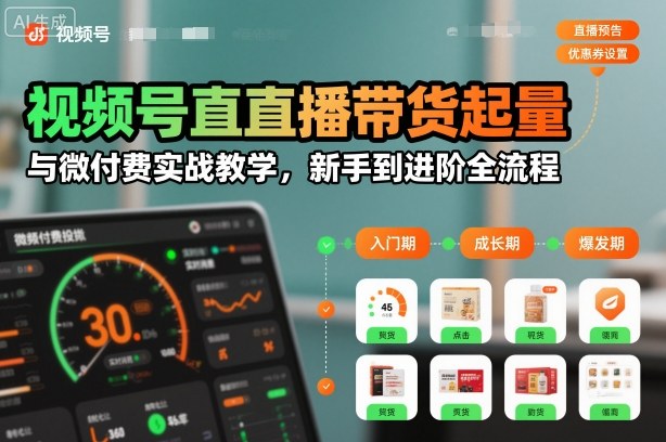 视频号直播带货起量与微付费实战教学,新手到进阶全流程(更新)-知乎者也