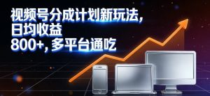 视频号分成计划新玩法,日均收益8张,多平台通吃-知乎者也