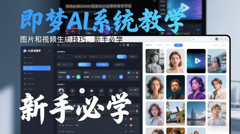 即梦AI系统教学,图片和视频生成技巧,新手必学-知乎者也