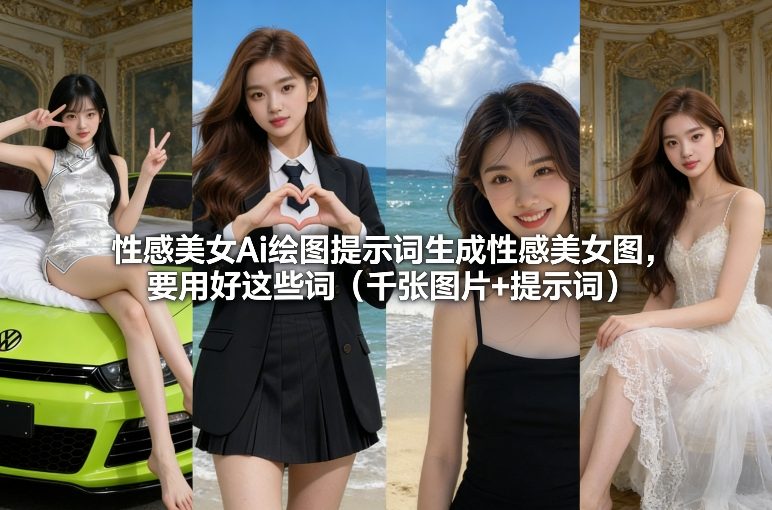 性感美女Ai绘图提示词生成性感美女图,要用好这些词(千张图片+提示词)-知乎者也
