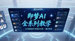 即梦AI全系列教学,从0基础新手到高阶大神,一套全学会-知乎者也