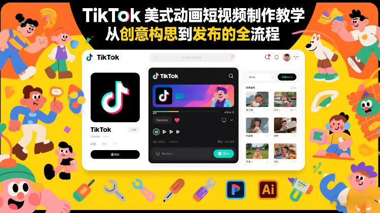 TikTok美式动画短视频制作教学,从创意构思到发布的全流程-知乎者也