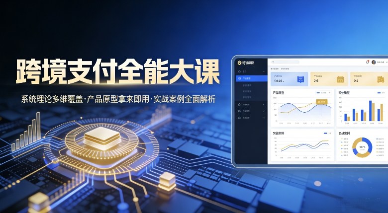 跨境支付全能大课,系统理论多维覆盖,产品原型拿来即用,实战案例全面解析-知乎者也