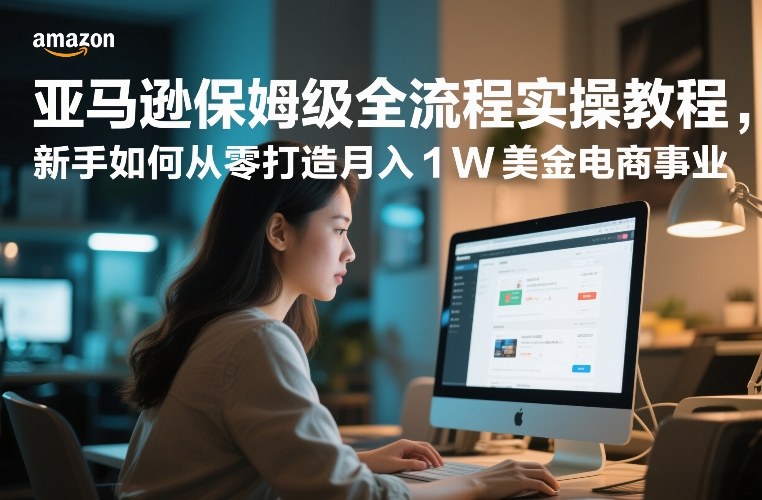 亚马逊保姆级全流程实操教程，新手如何从零打造月入1W美金电商事业-知乎者也